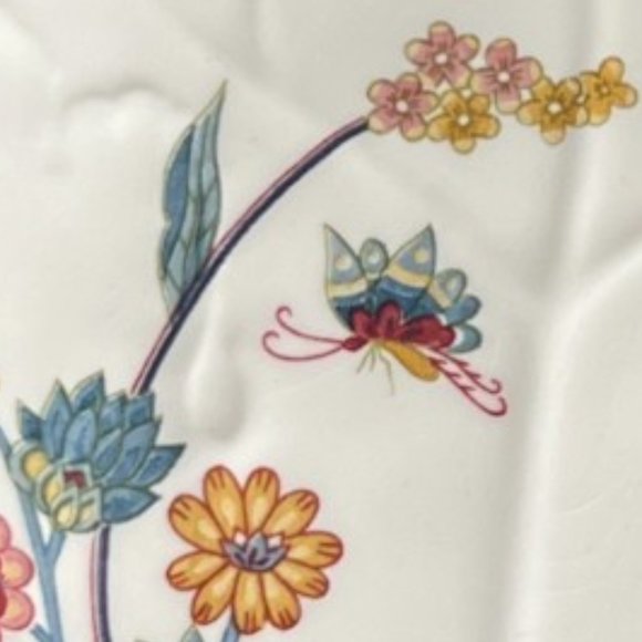 Vtg Jardin by ANDREA BY SADEK Oval Ceramic Leaf Dishes Japan 1980s READ - Picture 7 of 16